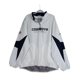 Dallas Cowboys Jacket Mens‎ XL NFL Football Pullover Reebok Authentic Sideline